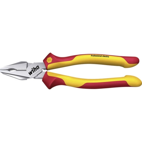 Wiha Combinatietang Professional electric met DynamicJoint® en OptiGrip met extra lang snijvlak | 200 mm | 8" - 26714 - 26714