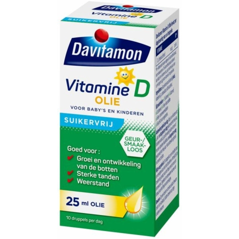 Gratis Verzending: 4x Davitamon Vitamine D Olie 25 ml