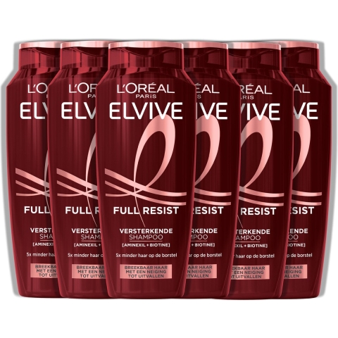 6x L'Oréal Elvive Full Resist Shampoo 250 ml