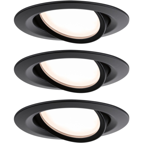 Paulmann 93082 Set Nova Plus LED-inbouwlamp LED 6 W Zwart