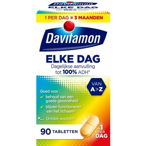 Gratis Verzending: 4x Davitamon Elke Dag 90 tabletten