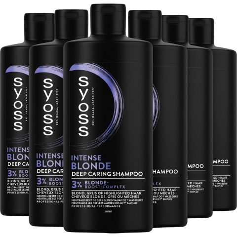 6x Syoss Blonde Shampoo 440 ml