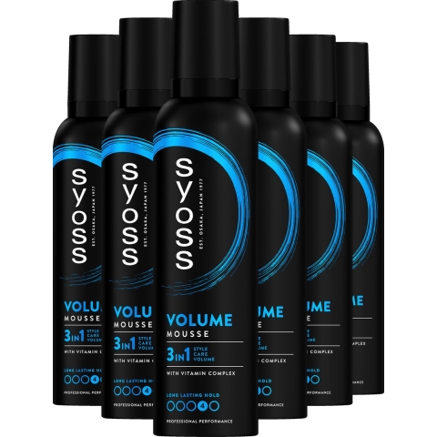 6x Syoss Volume Haarmousse 250 ml