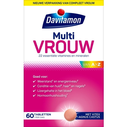 Gratis Verzending: 4x Davitamon Compleet Vrouw 60 capsules