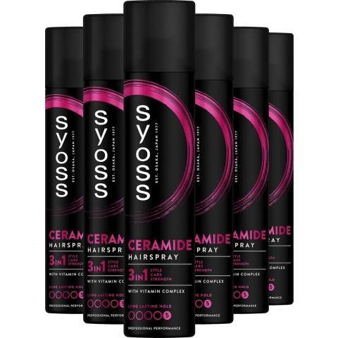 6x Syoss Ceramide Haarspray 300 ml