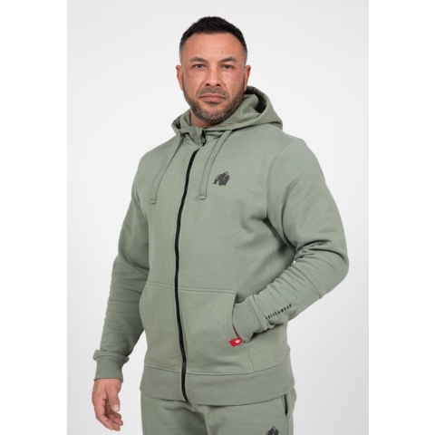 Gorilla Wear Leon Zipped Hoodie - Groen - M