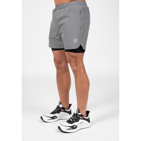 Gorilla Wear Cortez 2-in-1 Shorts - Antraciet - 4XL