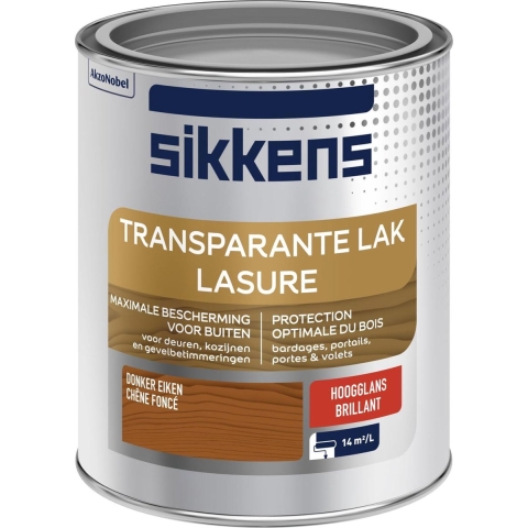 Sikkens Buitenlak Transparant Hoogglans - Donker Eiken 009 - 750ml