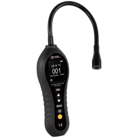 PCE Instruments PCE-HAD 5 Koelmiddelmeter 0 - 1000 ppm Met temperatuurmeting Kalibratie Fabrieksstandaard (zonder certificaat)