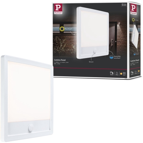Paulmann Lamina PIR 94663 LED-buitenlamp (wand) LED 15 W Wit