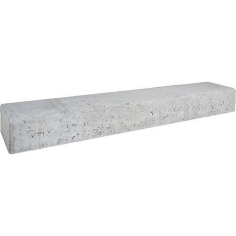 2 stuks! Betonbiels grijs 12x20x100 cm - Gardenlux