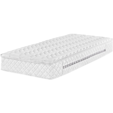 Beliani-GLORY-Pocketveringmatras medium-Wit-90 x 200 cm-Polyester