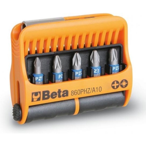 Beta 10-del.set bits met magnetische bithouder in kunststof houder 860PHZ/A10 - 008600910