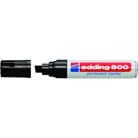 Edding Permanentmarker | zwart | streepbreedte 4-12 mm spitse punt | 5 stuks - 4-800001 4-800001
