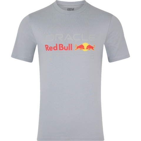 Red Bull Racing T-shirt - M - Large Front Logo T-shirt - Grijs - Max Verstappen