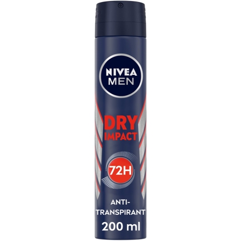 12x Nivea Men Anti-Transpirant Spray Dry Impact 200 ml