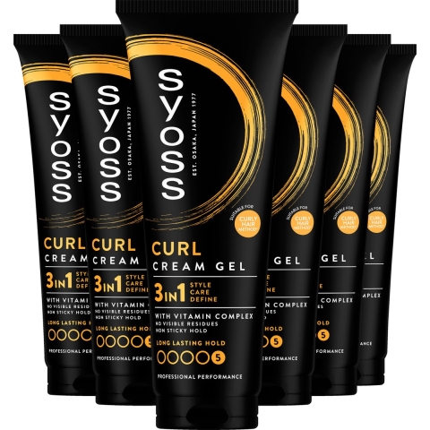 6x Syoss Curl Control Gel 250 ml