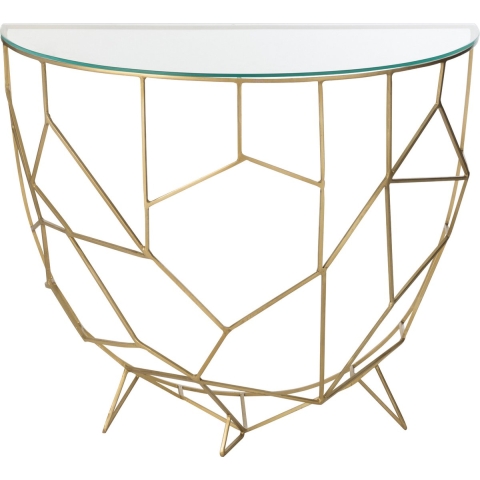 J-Line console Moza - metaal|glas - goud