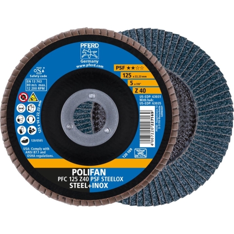 PFERD 67764125 Z Psf Steelox Lamellenschijf Diameter 125 mm Boordiameter 22.23 mm 10 stuk(s)