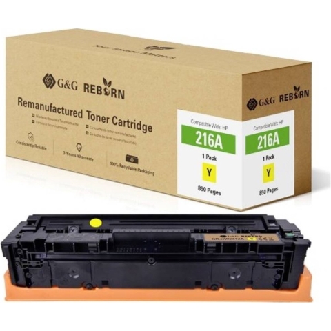 G&G Toner vervangt HP 216A Compatibel Geel 850 bladzijden Reborn remanufactured 21291
