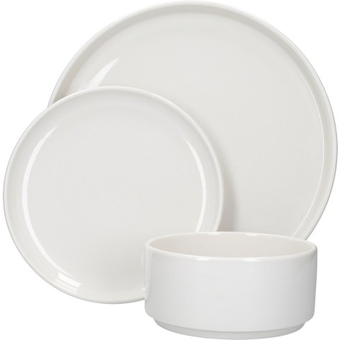 Mikasa - Servies Set, 12 Delig, Porselein, Wit - Mikasa | Camberlie