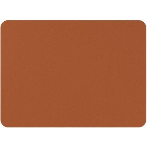 Mesapiu Placemat lederlook - Rechthoek - Caramel - Set van 6