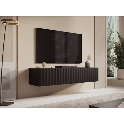 Meubella TV-Meubel Angelina - Zwart - 154 cm