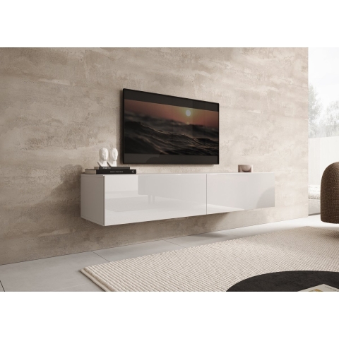 Meubella TV-Meubel Palm - Wit - 160 cm