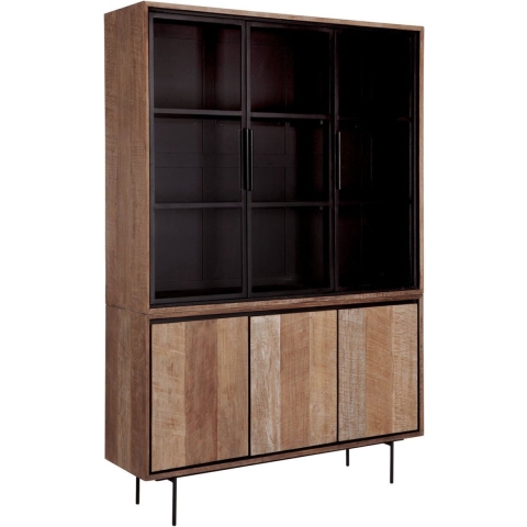 24Designs Metropole Vitrinekast Medium - B140 X D40 X H210 Cm -