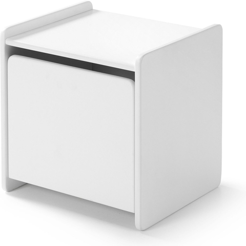 LUCEVI - Kiddy Kindernachtkastje- Hout - Wit - 40x36x41cm