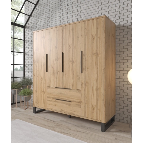 Meubella Kledingkast Harlow - Eiken - 191 cm