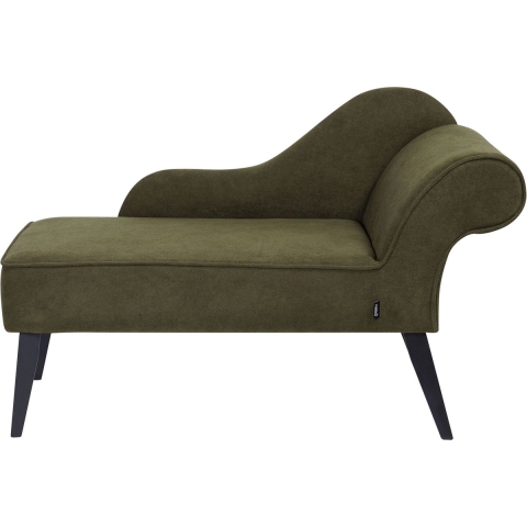 Beliani-BIARRITZ-Chaise longue-Olijfgroen-Rechtszijdig-Polyester