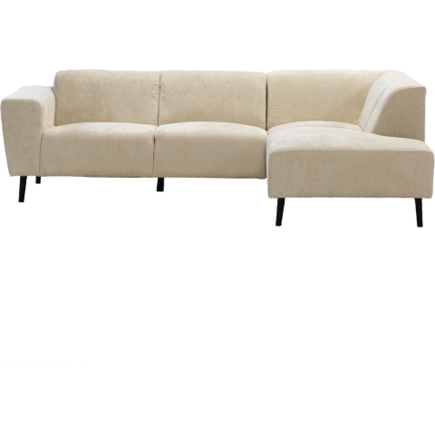 Giga Meubel - Hoekbank Beige - 3-Zits Rechts - 242x160x73cm - Turin