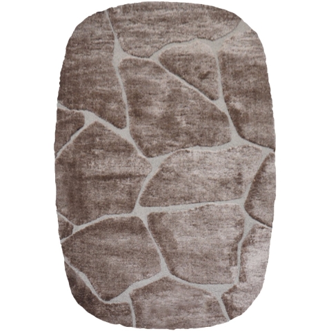 Veer Carpets - Vloerkleed Macy Bruin - Rounded Corners 200 x 290 cm