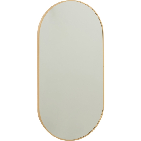 J-Line miroir Oval Grale - verre - or - 50 x 100 cm