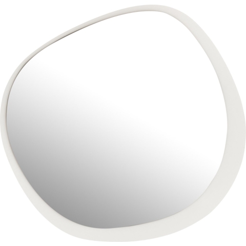 J-Line miroir Mural - métal|verre - blanc - large - Ø 86.5 cm