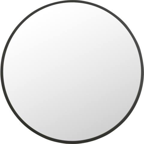 J-Line miroir Rond - noir - extra large - Ø 110 cm