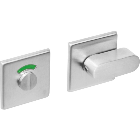 Intersteel | Rozet toilet-/badkamersluiting | Vierkant | RVS Geborsteld