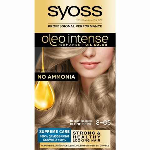 3x Syoss Color Oleo Intense 8-05 Beige Blond