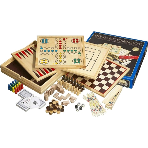 Houten Spellenverzameling 10 stuks - Bordspel (ENG)