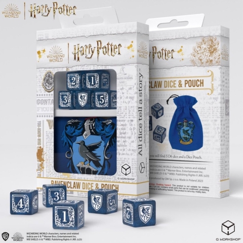Harry Potter: Ravenclaw Dice & Pouch (5ST) - Accessoires