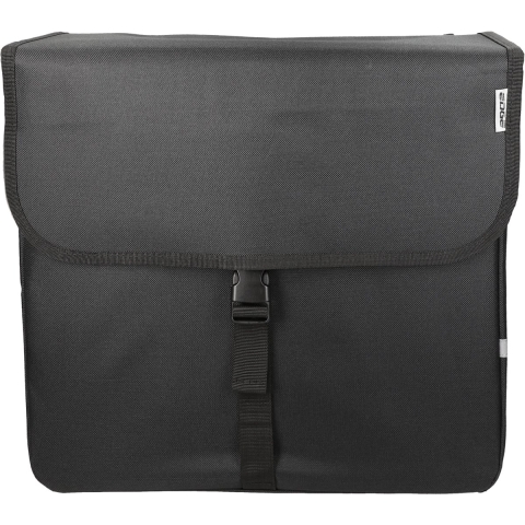 Dubbele Fietstas Luxe Shopper 40L Zwart