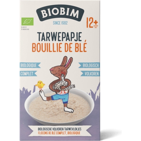 6x Biobim Papje 12+ mnd Tarwe 250 gr
