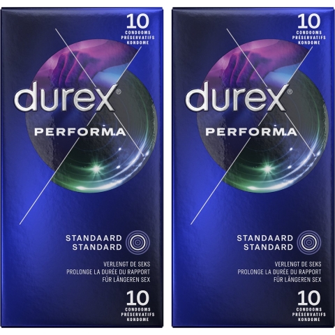 2x Durex Condooms Performa 10 stuks