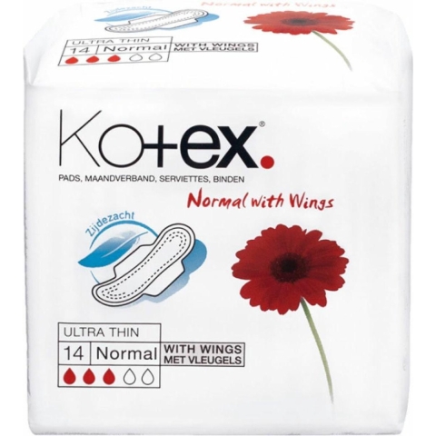 12x Kotex Ultra Thin Normal Plus 14 stuks