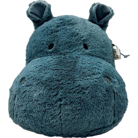 Wanddecoratie Label-Label Hippo Harvey Blue