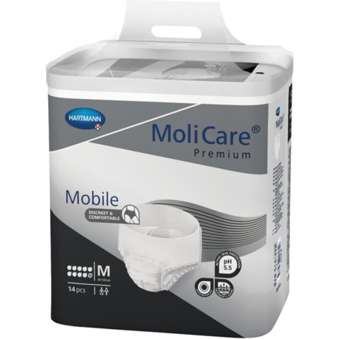 Molicare Premium Mobile 10 Druppels Medium 2421 ml Absorptie 14 stuks