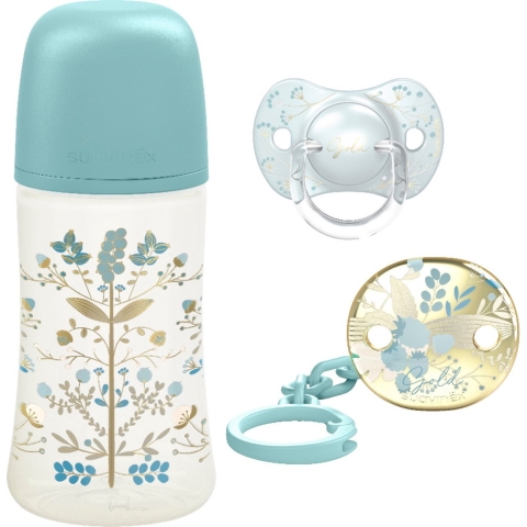 Giftset Suavinex Gold Blue 3-delig