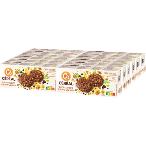 12x Céréal Soft Cookies Choco-Walnut 138 gr