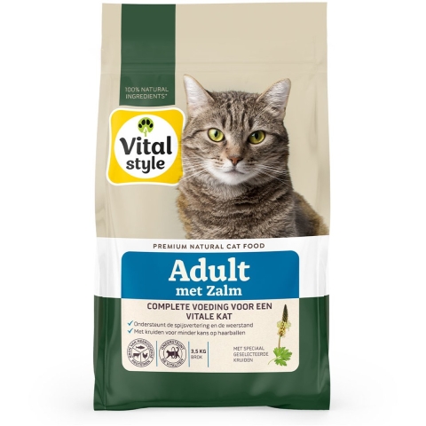 VITALstyle Adult Zalm Kattenvoer 3,5 kg